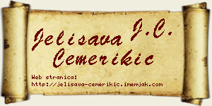 Jelisava Čemerikić vizit kartica